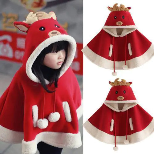 Reindeer Christmas Cloak Poncho