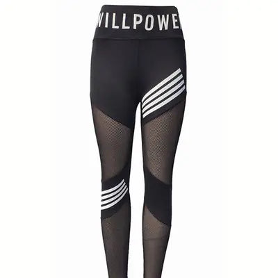 Women's High-Waist Mesh Yoga Pants for Hip Lifting