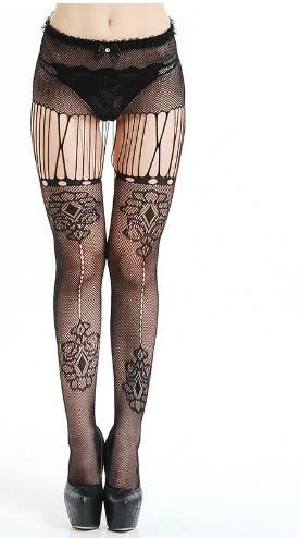 Pattern Garter Temptation Pantyhose Series 15