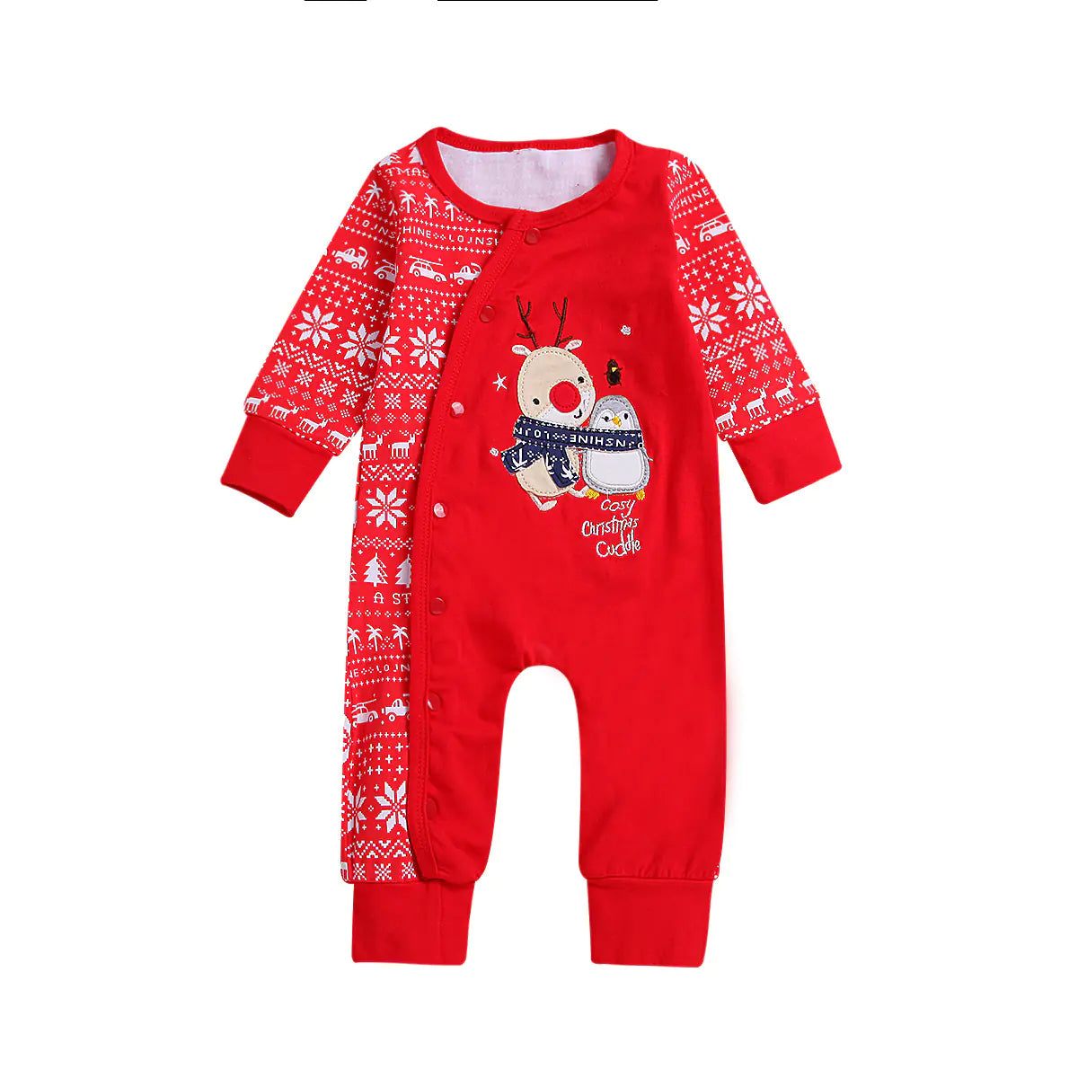 Christmas Snowflake Print Bodysuit