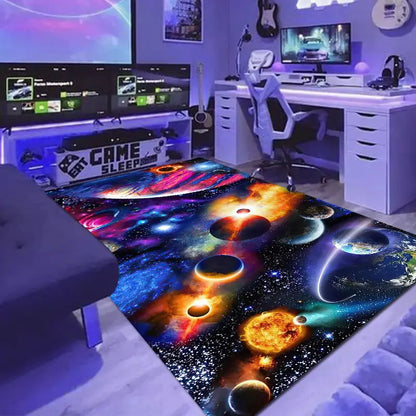 1 Piece 3D Video Game Area Rug for Teen Room Decor