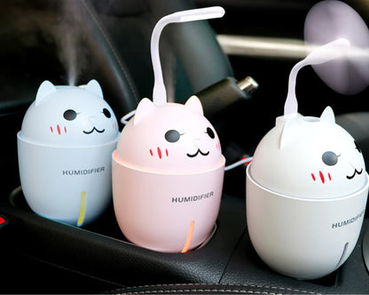 Cat Humidifier with Fan and Night Light