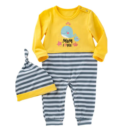 Newborn Cartoon Animal Romper for Babies (Spring/Fall)