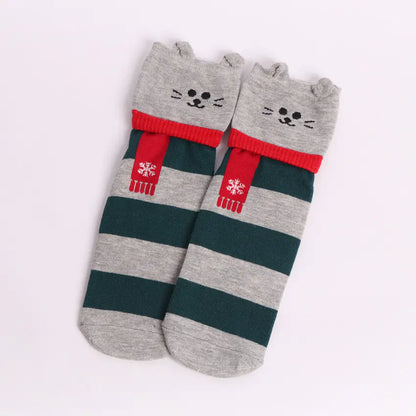 Cute Puppy Christmas Tube Socks