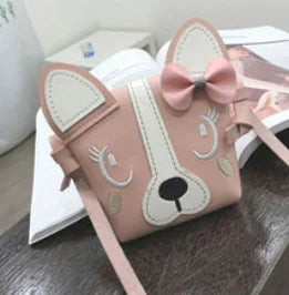 Fashionable Cartoon Dog Shoulder Crossbody Bag