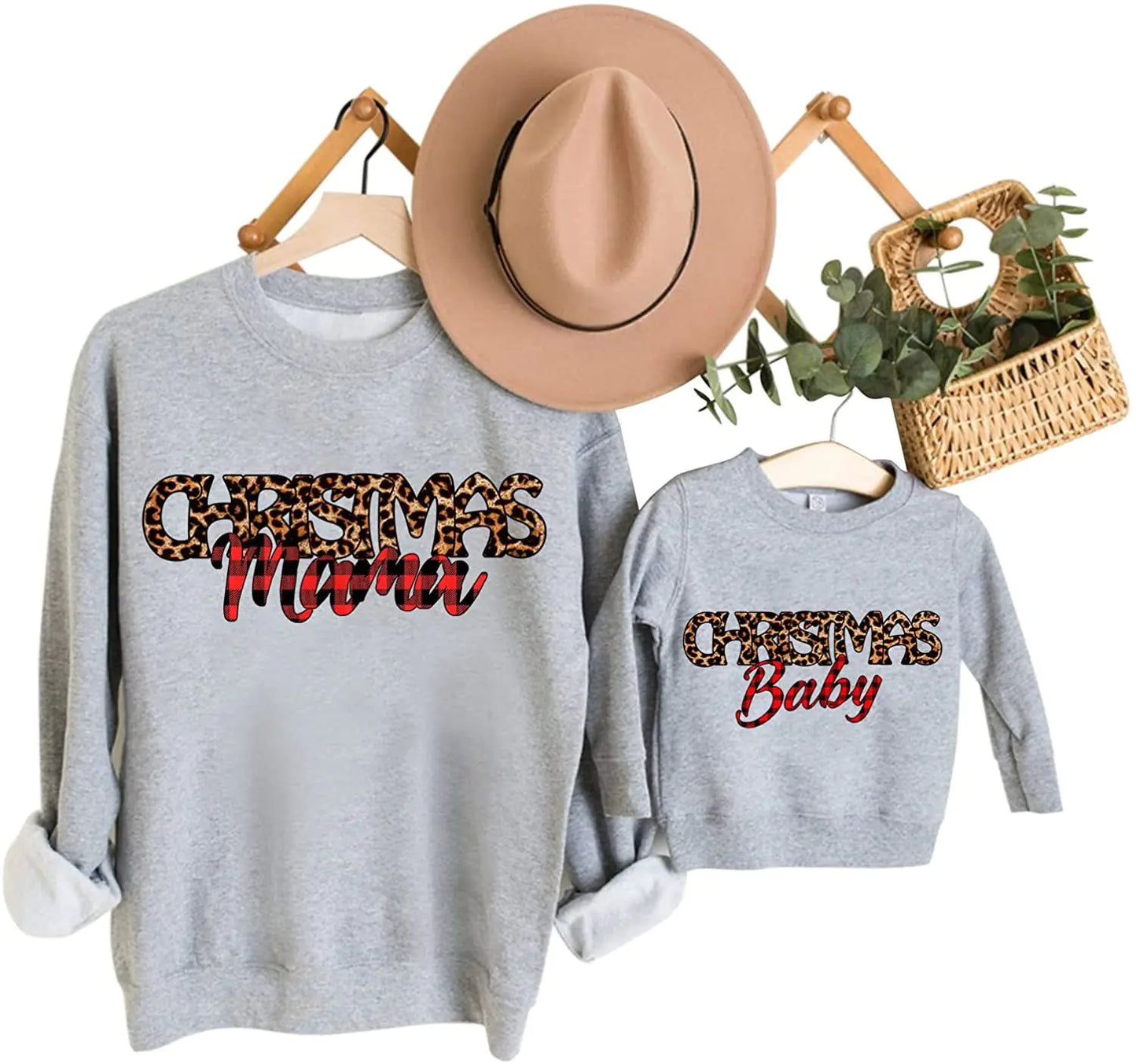 Parent-Child Christmas Printed Sweater