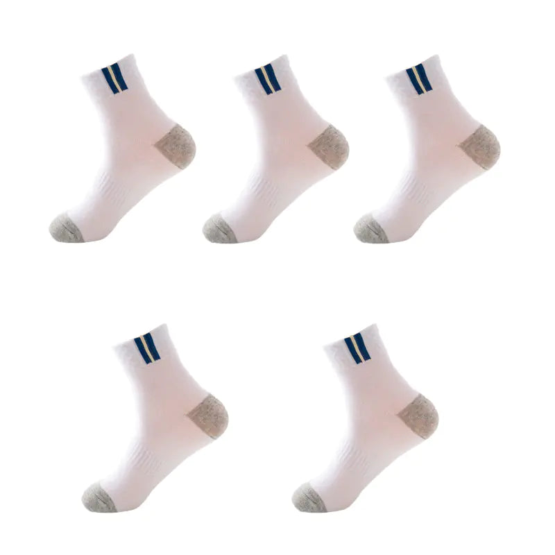 Men's Mid-Calf Socks, Breathable Moisture-Wicking Sports Socks