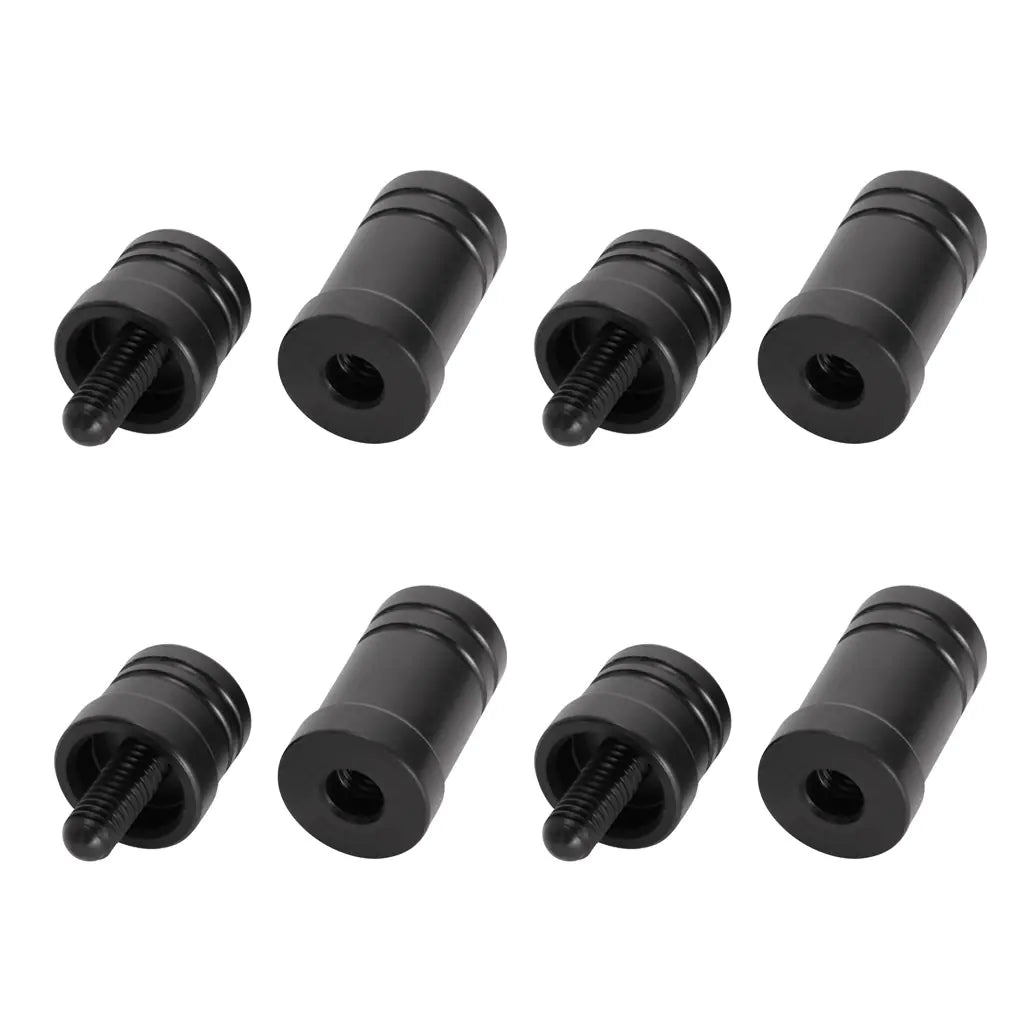 Baosity 4 Sets Stick Joint Protector5/16 X 18 Pool Joint Thread Cap Black Pool Cue Joint Protectors for Players Pool Billiard Cues