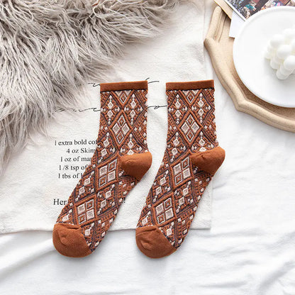 Trendy College Style Cotton Socks