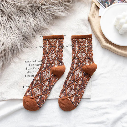 Trendy College Style Cotton Socks