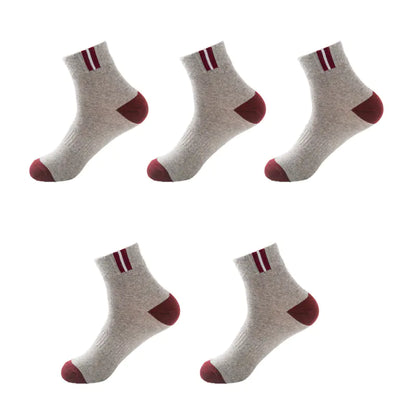 Men's Mid-Calf Socks, Breathable Moisture-Wicking Sports Socks