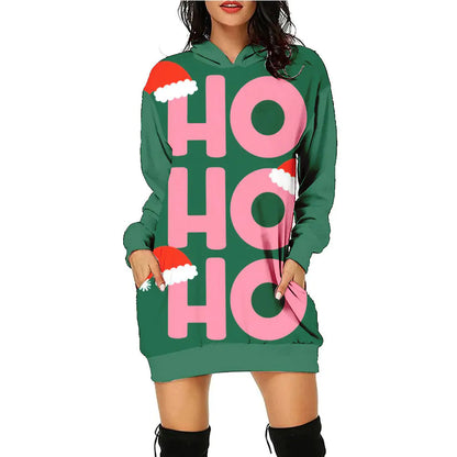 Women's Casual Christmas Holiday Sweater Dress