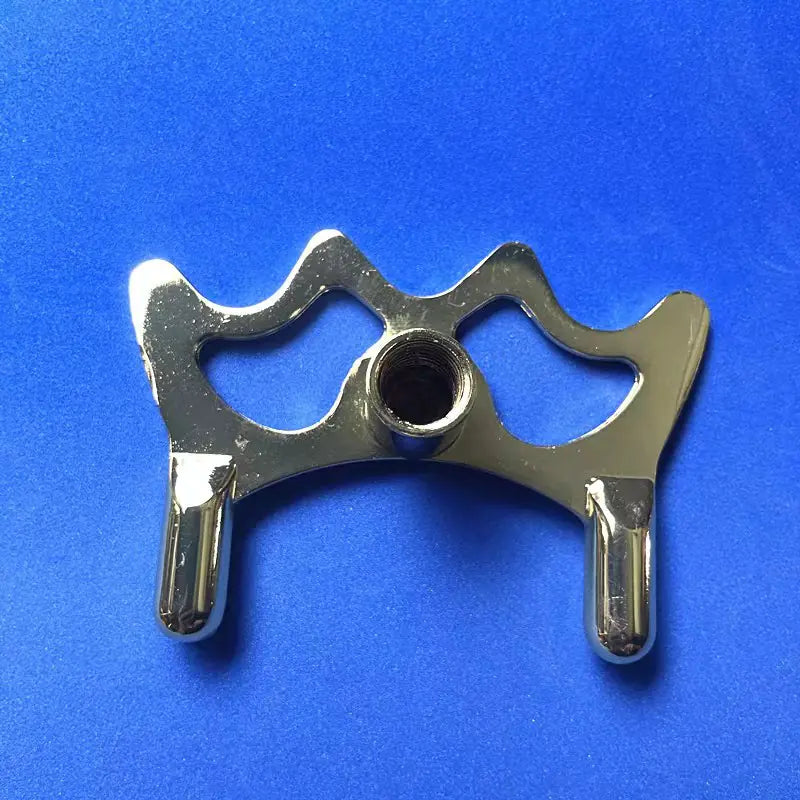 Billiard Cue Rack Cross Set with Faux Copper Base