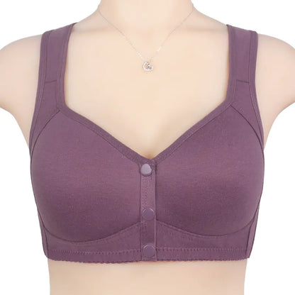 Front-Closure Plus Size Comfort Wireless Bra