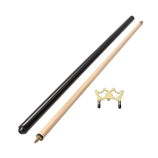GSE Games & Sports Expert 2-Piece Pool Cue Stick with Brass Metal Screw-on Billiard Bridge Head Billiard Pool Accessory for Pool Table