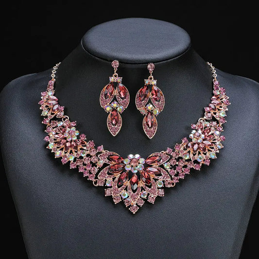 Retro European American 2-Piece Necklace Set for Brides