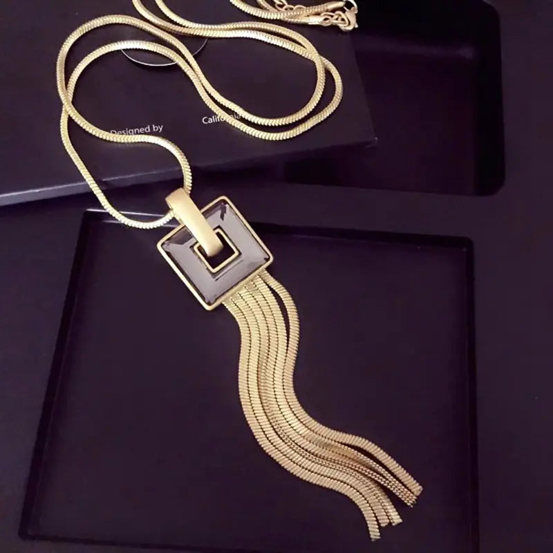 Long Necklace, Sweater Necklace, Accessory Necklace