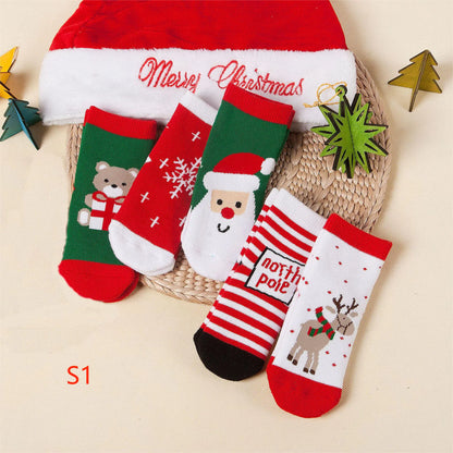 Striped Children's Socks for Christmas