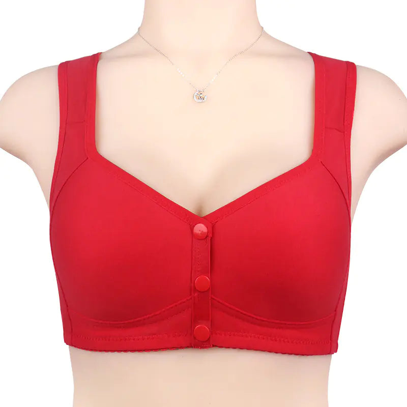 Front-Closure Plus Size Comfort Wireless Bra