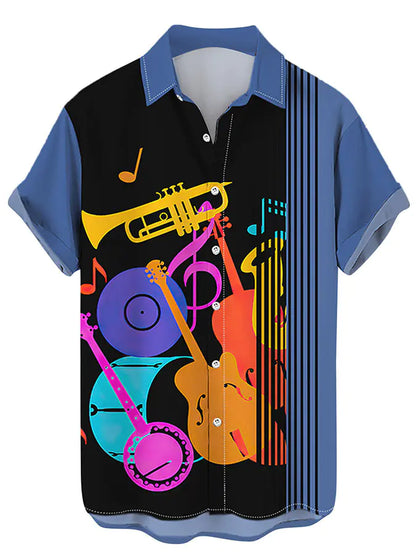 2023 Men's Hawaiian 3D Print Casual Short Sleeve Shirt