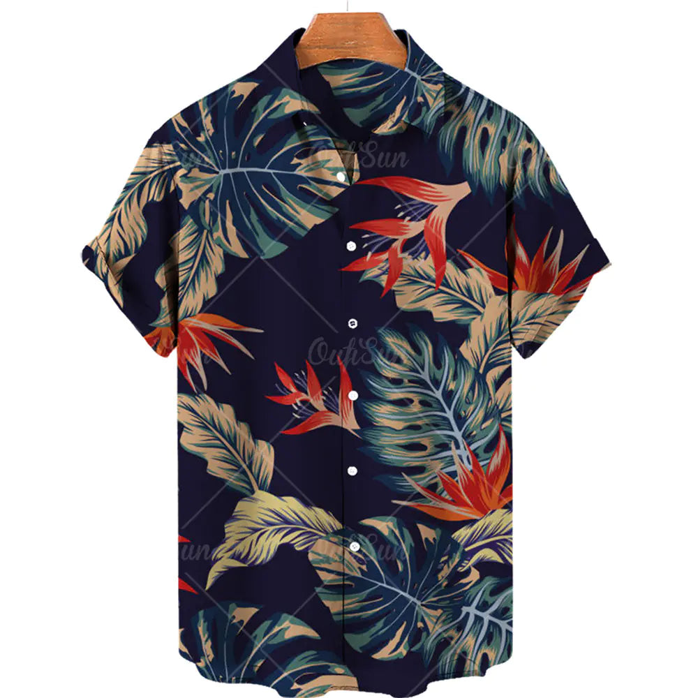 2023 Men's Casual Hawaiian Shirt for Vacation