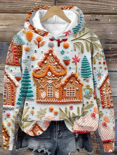 Christmas Holiday Casual Hooded Sweater