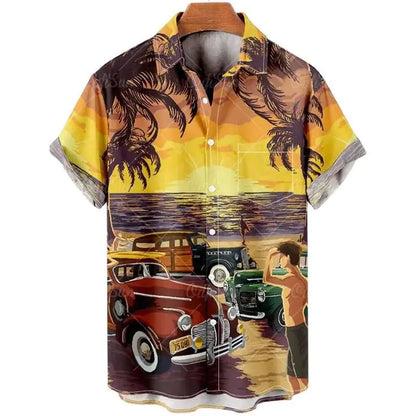 2023 Men's Casual Hawaiian Shirt for Vacation