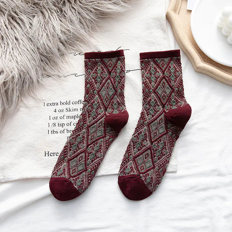 Trendy College Style Cotton Socks