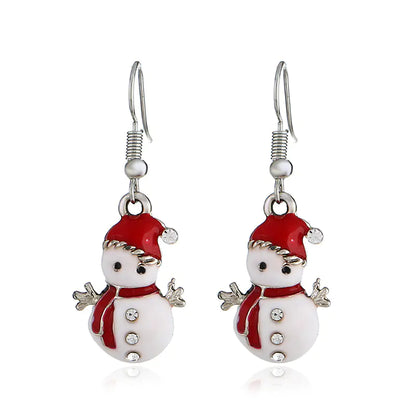 Snowman Earrings - Christmas Jewelry