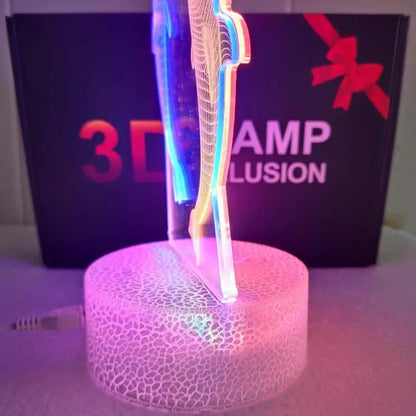 3D Dragon Illusion Lamp with Remote & Touch Control