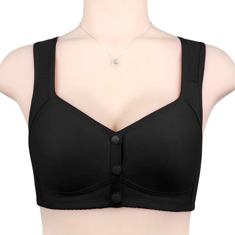 Front-Closure Plus Size Comfort Wireless Bra