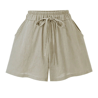 Plus Size Women's Summer Loose High Waist Shorts