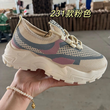 Spring Summer Women's Sports Shoes - Breathable Casual Sneakers