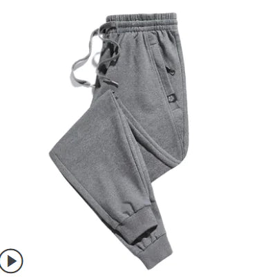 Men's Loose Fit Cotton Sports Pants for Spring & Autumn