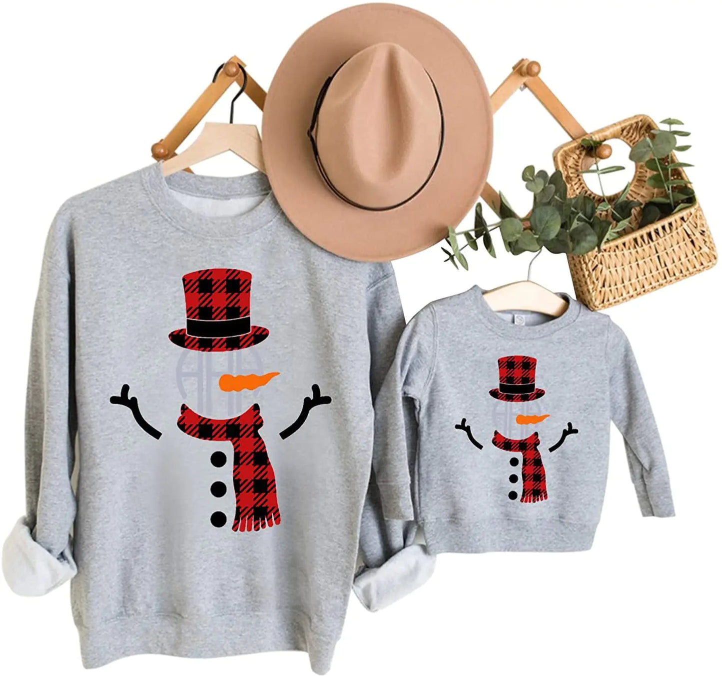 Parent-Child Christmas Printed Sweater