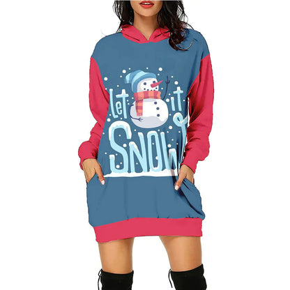 Women's Casual Christmas Holiday Sweater Dress