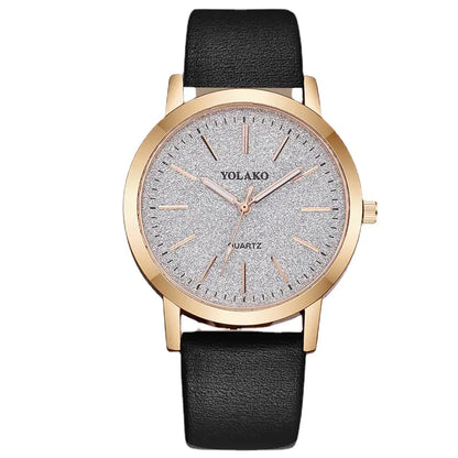 Bracelet Watch, Leather Band Watch, Glitter Watch