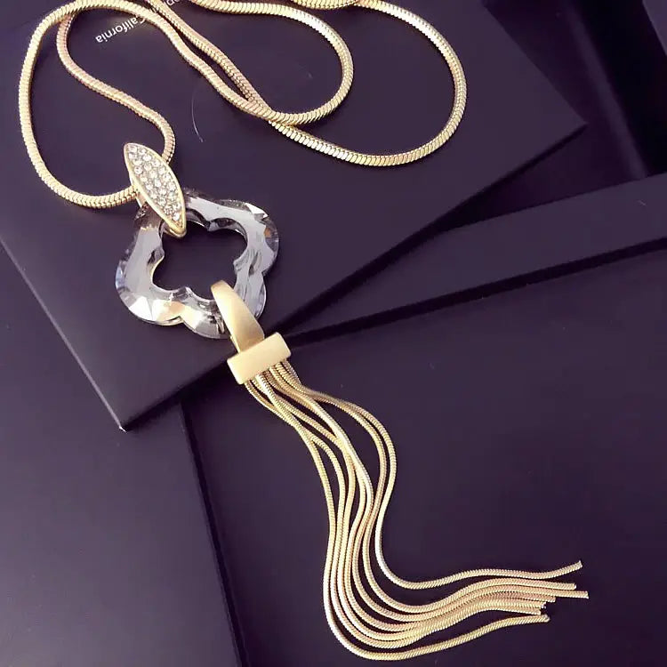 Long Necklace, Sweater Necklace, Accessory Necklace