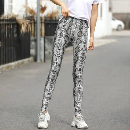Large Stretch Printed Leggings Trousers for Women