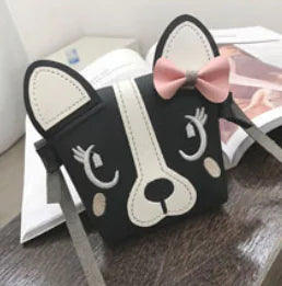 Fashionable Cartoon Dog Shoulder Crossbody Bag