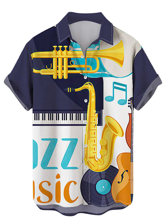 2023 Men's Hawaiian 3D Print Casual Short Sleeve Shirt