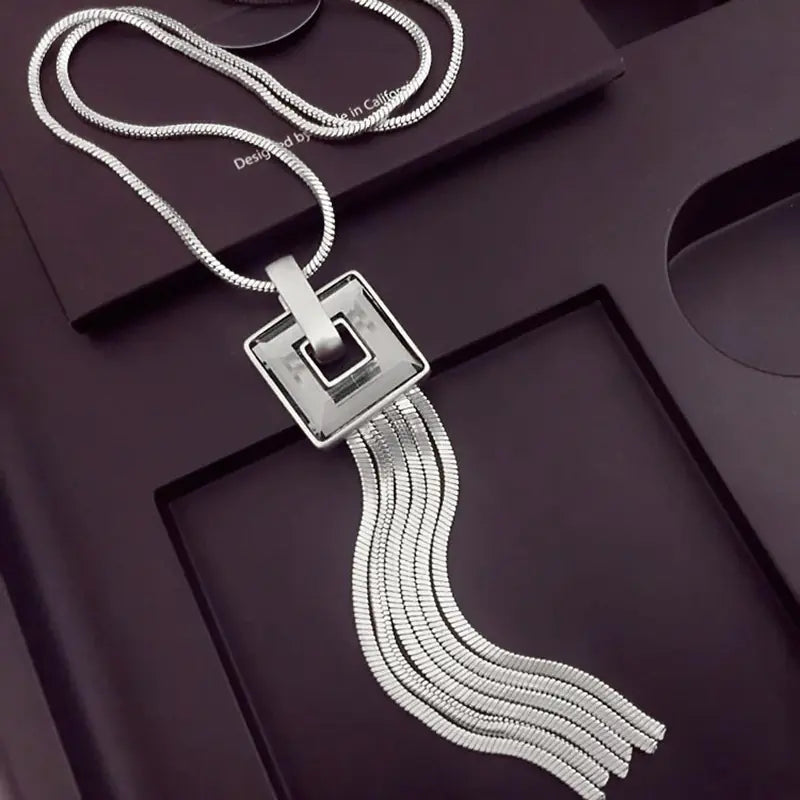 Long Necklace, Sweater Necklace, Accessory Necklace