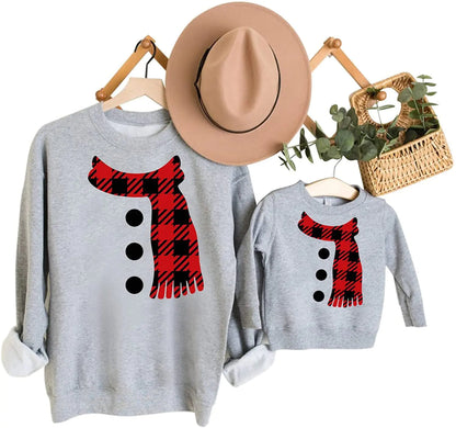 Parent-Child Christmas Printed Sweater