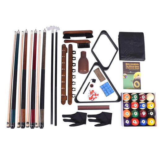Gamesun Pool Table Premium Billiard 20 Pieces Accessory Kit Pool Cue Sticks Bridge Ball SetsPremium Billiard Accessory kit Set Includes All Accessories to Start a Billiards Game