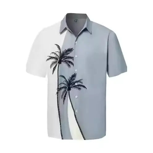 2023 Men's Hawaiian 3D Print Casual Short Sleeve Shirt