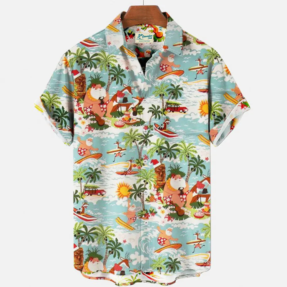 2023 Men's Casual Hawaiian Shirt for Vacation