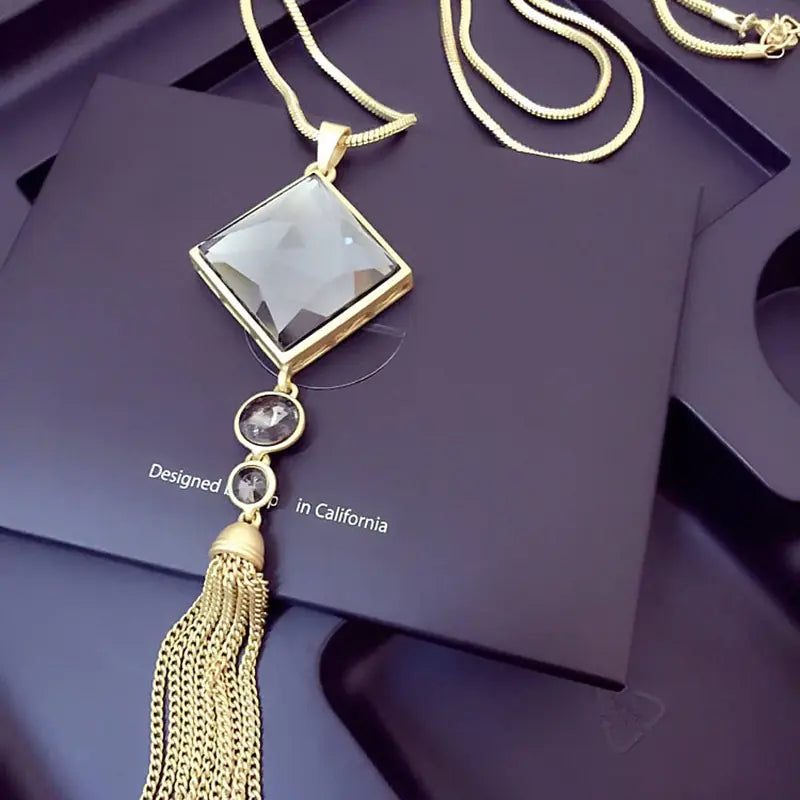 Long Necklace, Sweater Necklace, Accessory Necklace