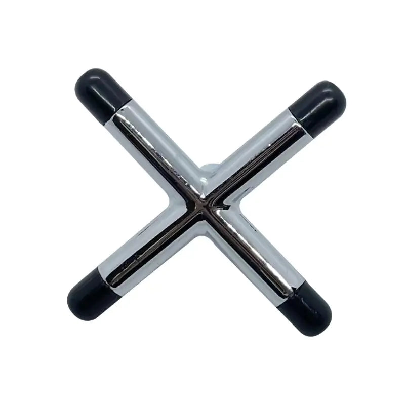 Billiard Cue Rack Cross Set with Faux Copper Base