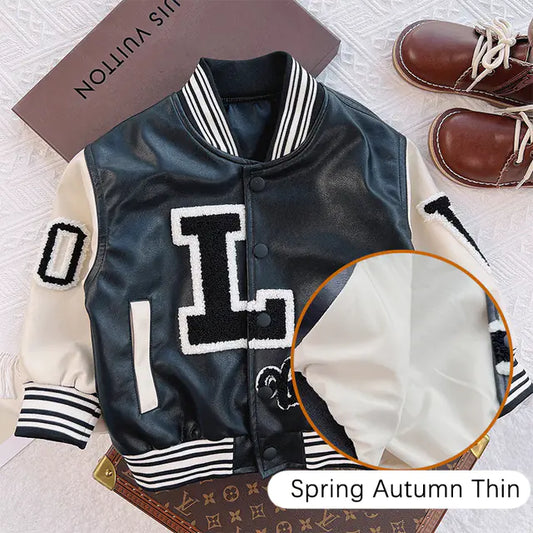 Leather Children's Jackets and Cotton Coats for Kids