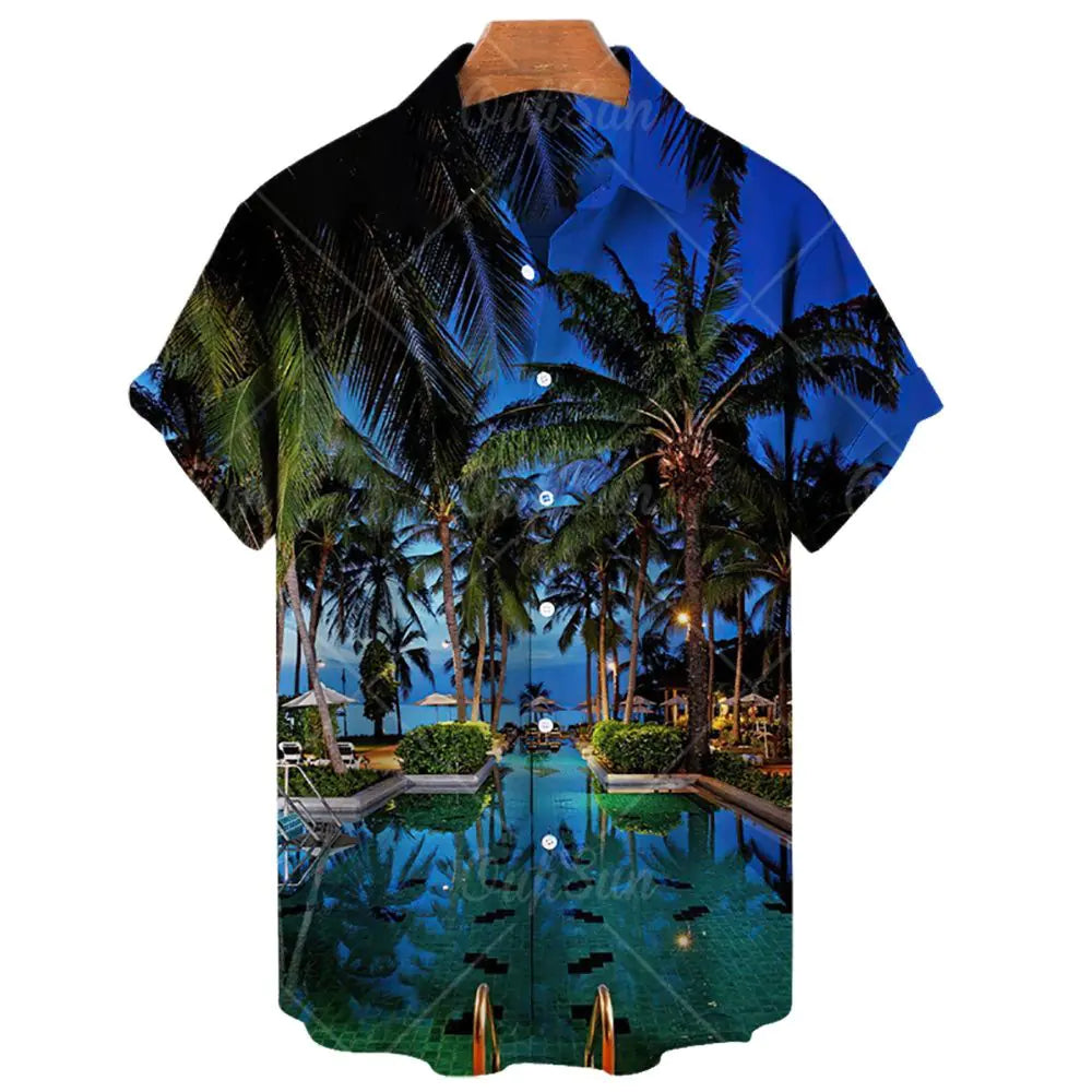 2023 Men's Casual Hawaiian Shirt for Vacation